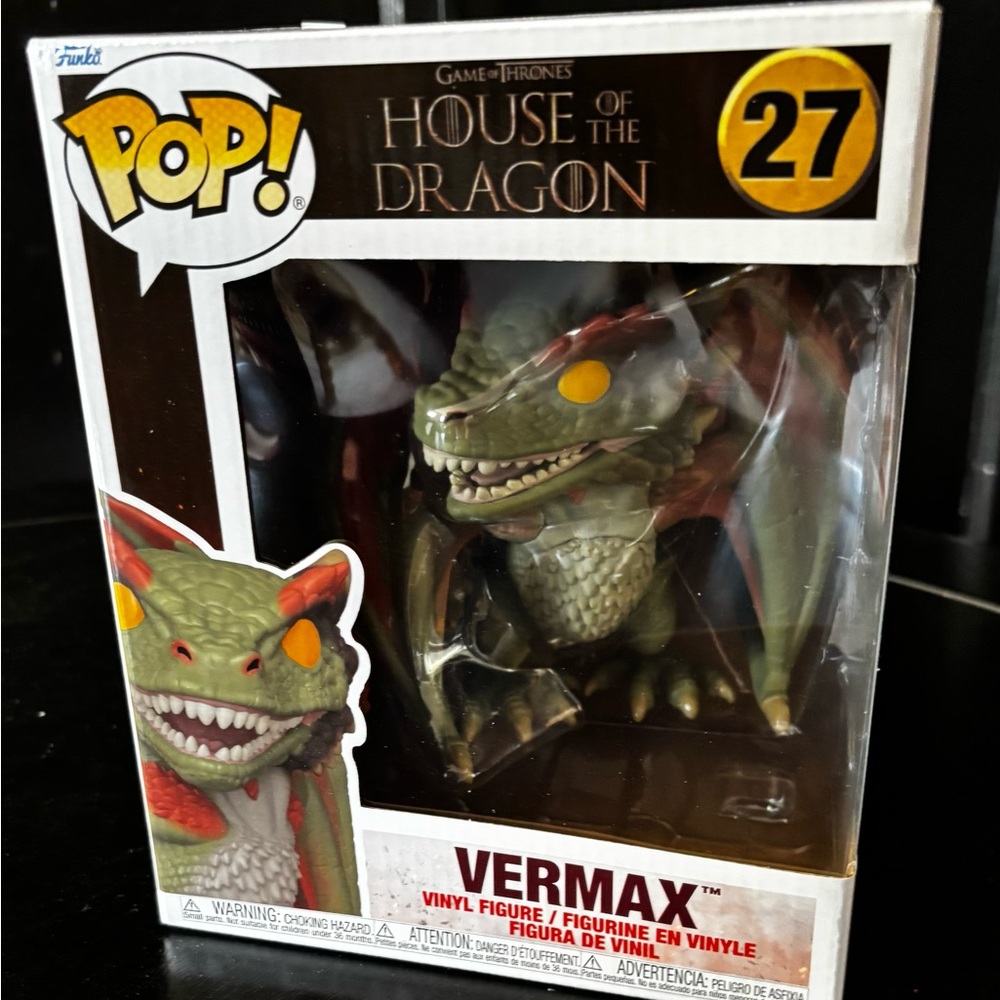 Funko Pop Super #27 Vermax Dragon | House of the Dragon | New in Box